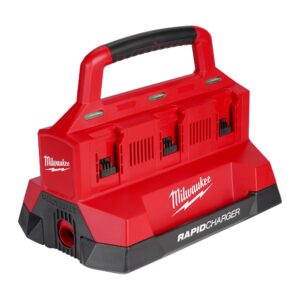 M18 Six Bay Rapid Charger w/ PACKOUT Compatibility