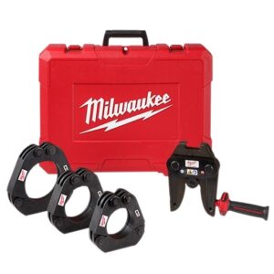 Milwaukee 49-16-2698 2-1/2" - 4" Black Iron Press Jaw Set (compatible with mega press fittings)